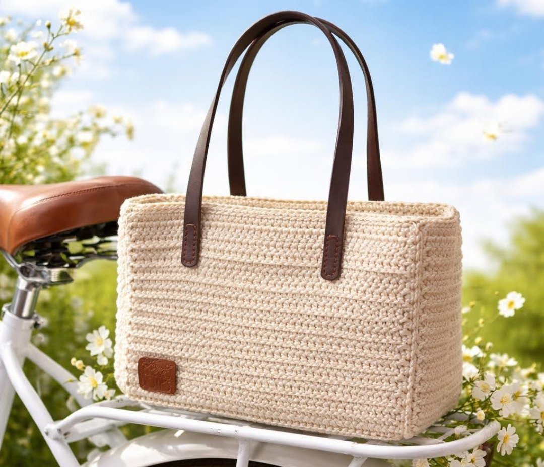 Handmade Crocheted Tote Bag 2