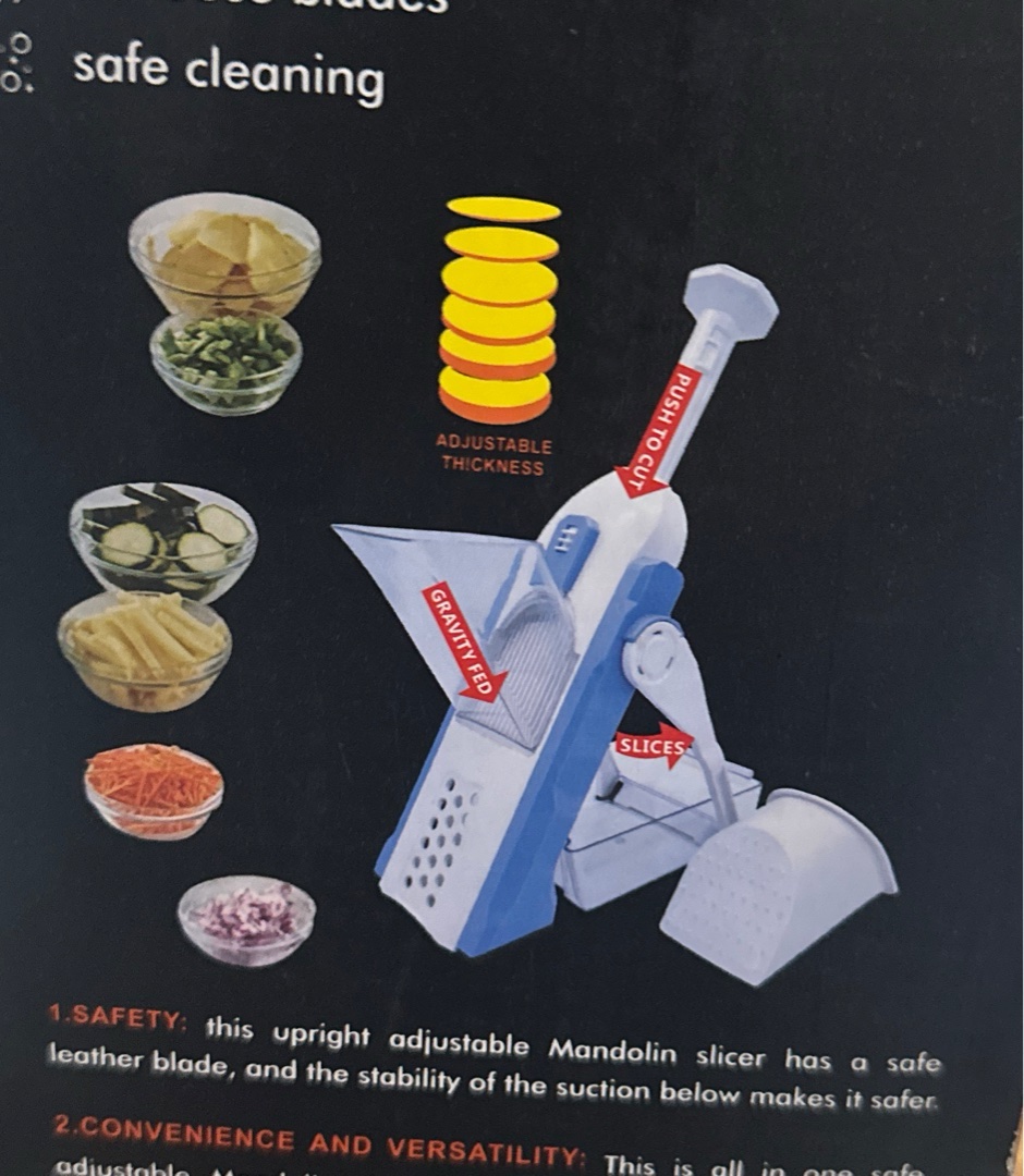 Upright Adjustable Mandolin Slicer 2