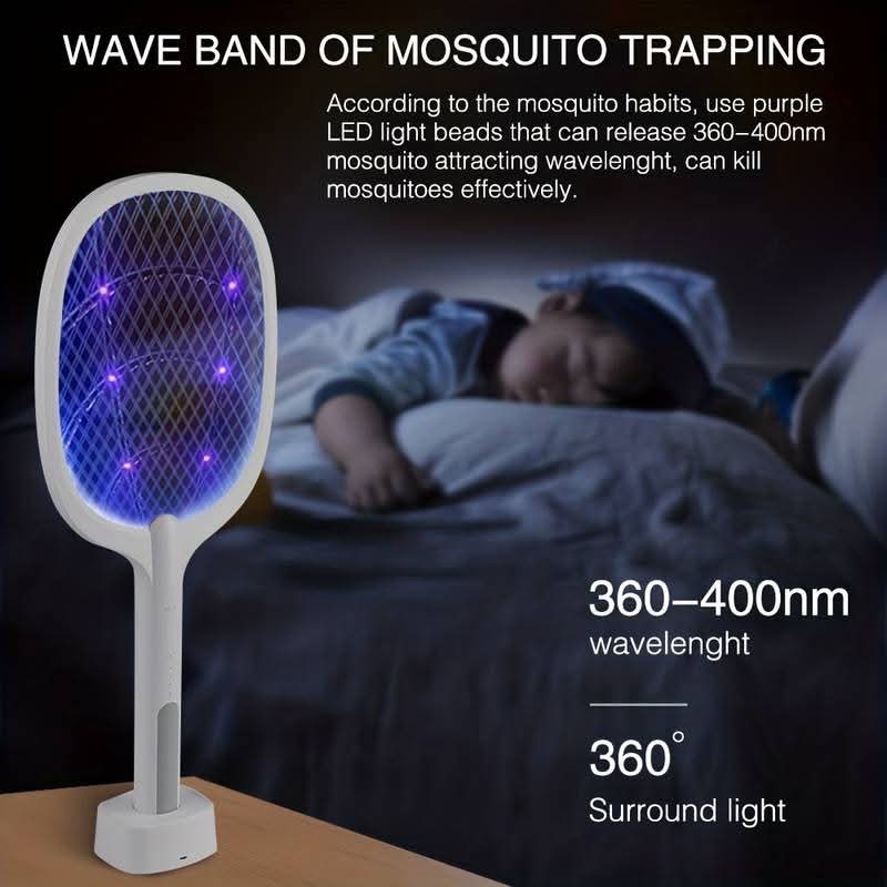 Electric Mosquito Swatter with UV Light 2