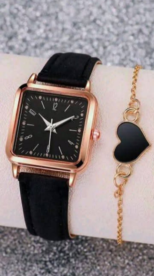 Women's Square Dial Watch with Bracelet