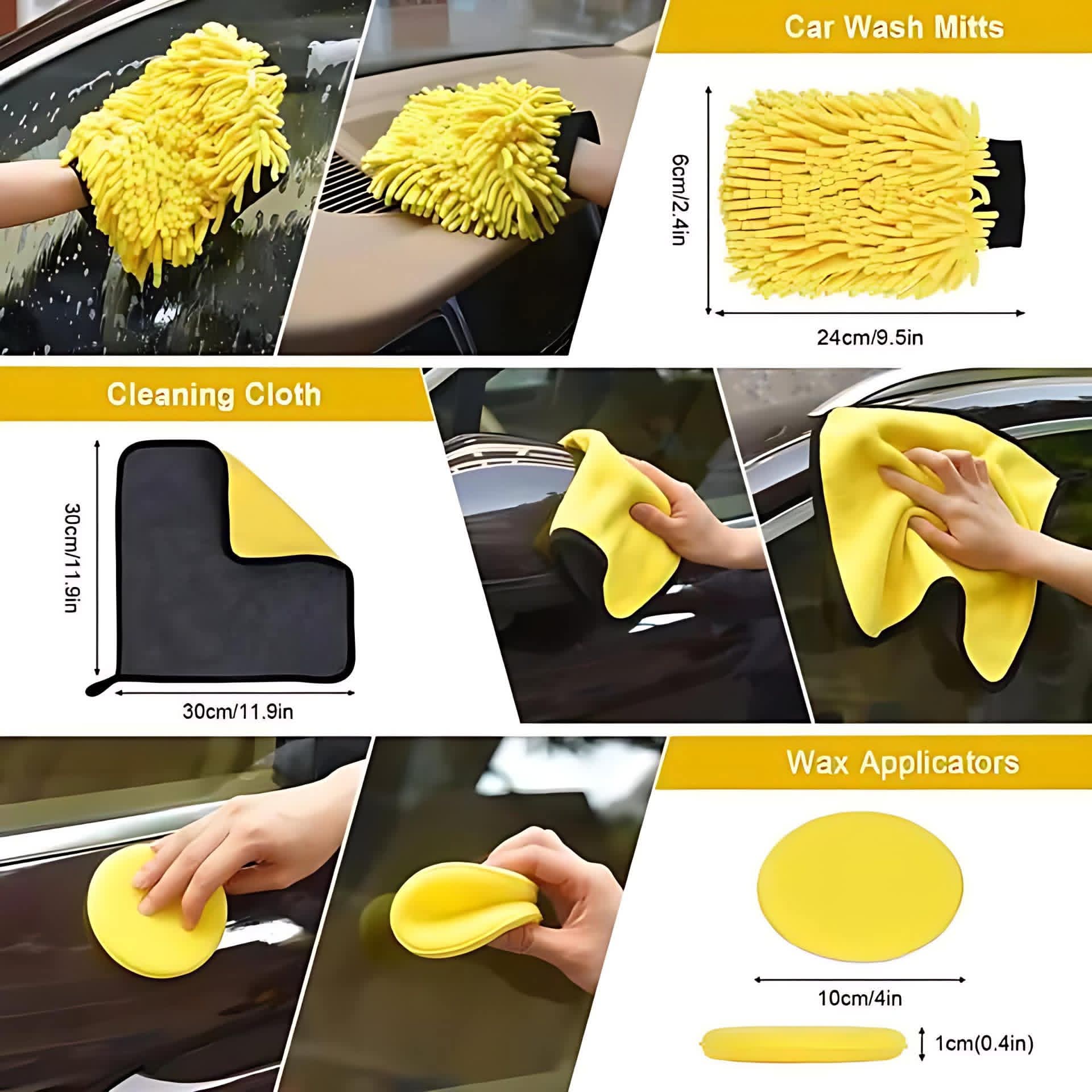 18-Piece Car Cleaning Kit with Bag 3