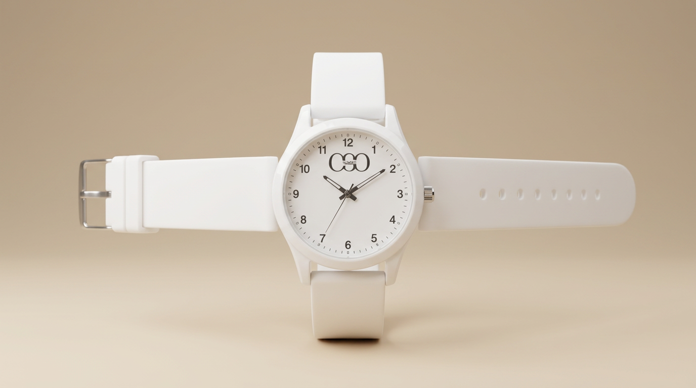 Elegant white watch 2
