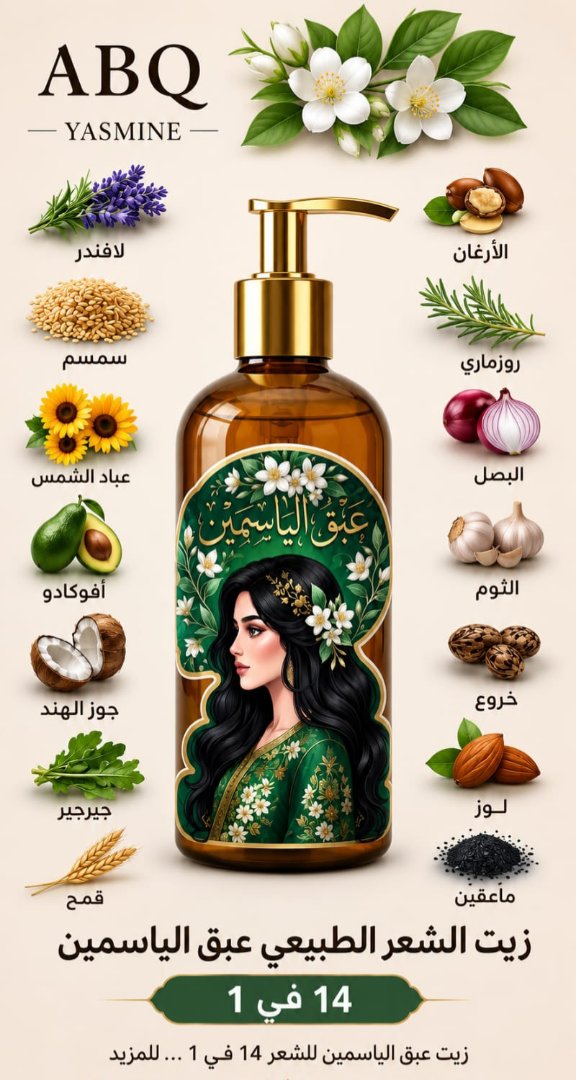 ABQ Yasmine Natural Hair Oil 14-in-1