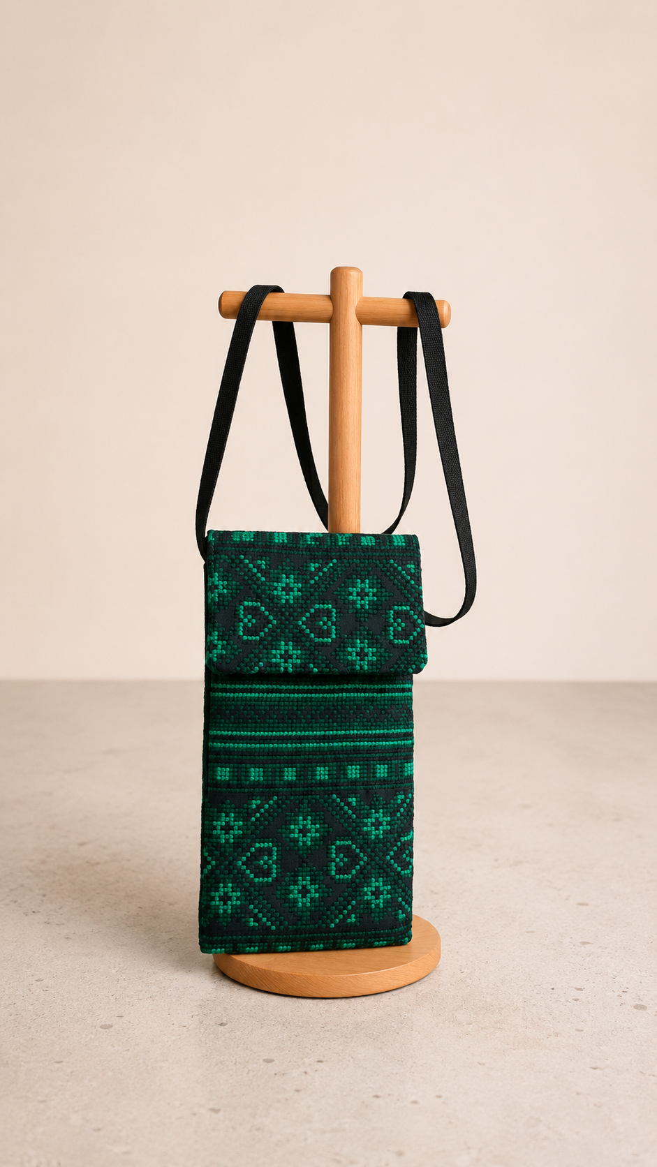Embroidered Crossbody Phone Bag
