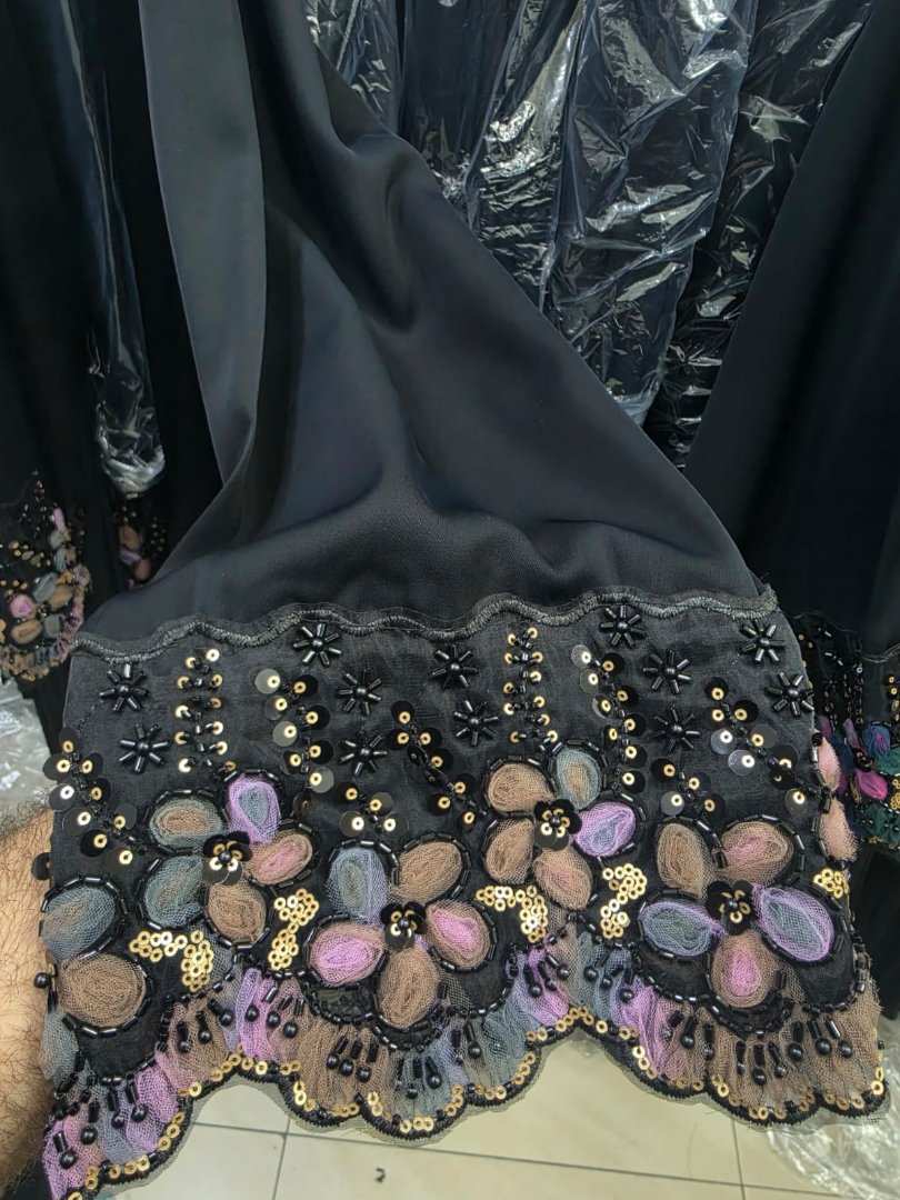 Embroidered Abaya Sleeve 2