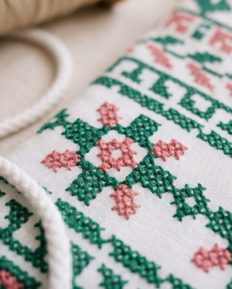 Embroidered Fabric Pouch