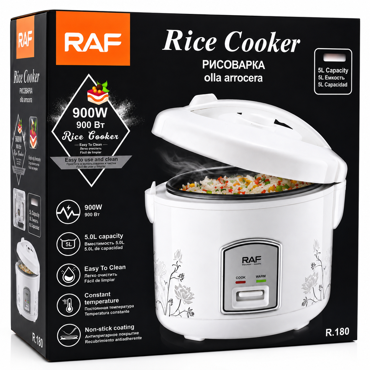RAF R.180 Rice Cooker 900W 5L Capacity