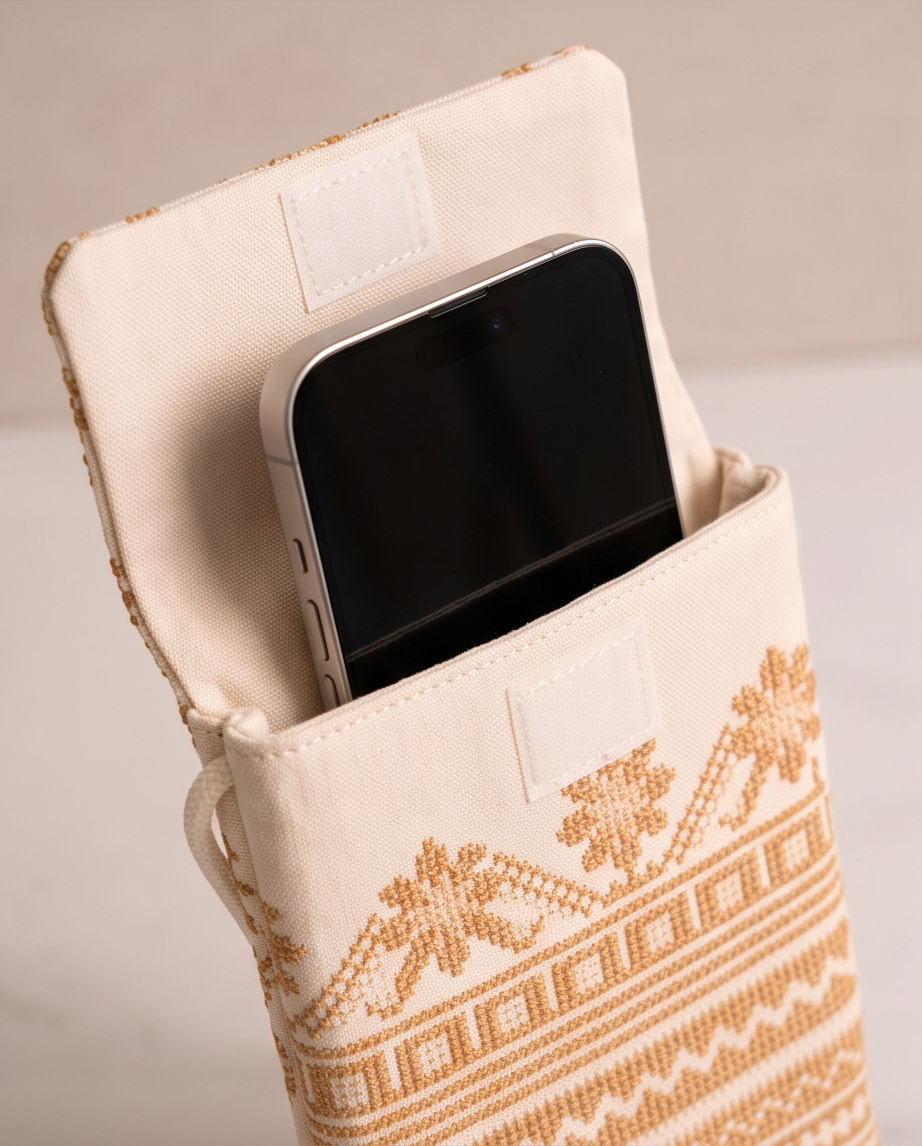 Embroidered Crossbody Phone Pouch 2