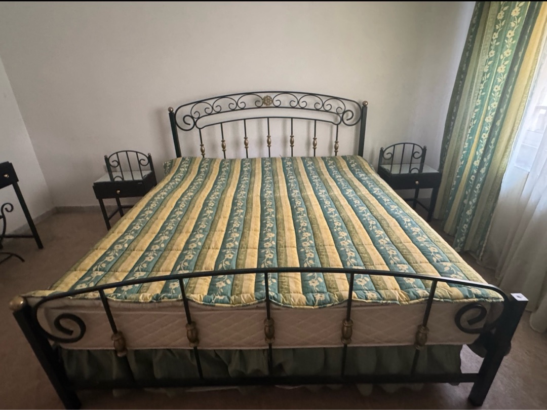 Bedroom Set with Wrought Iron Bed
