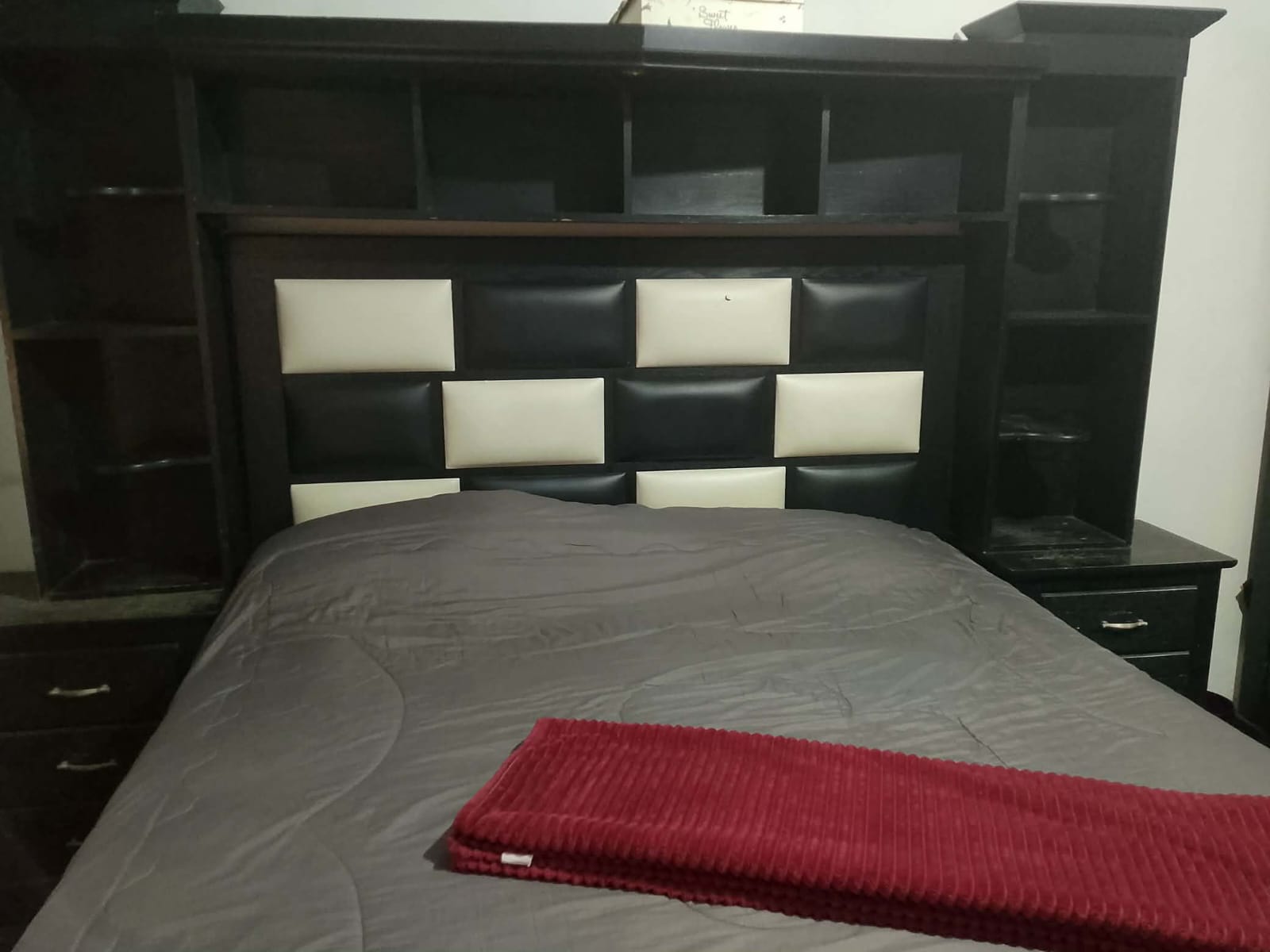 Bedroom set with wardrobe and bed 2