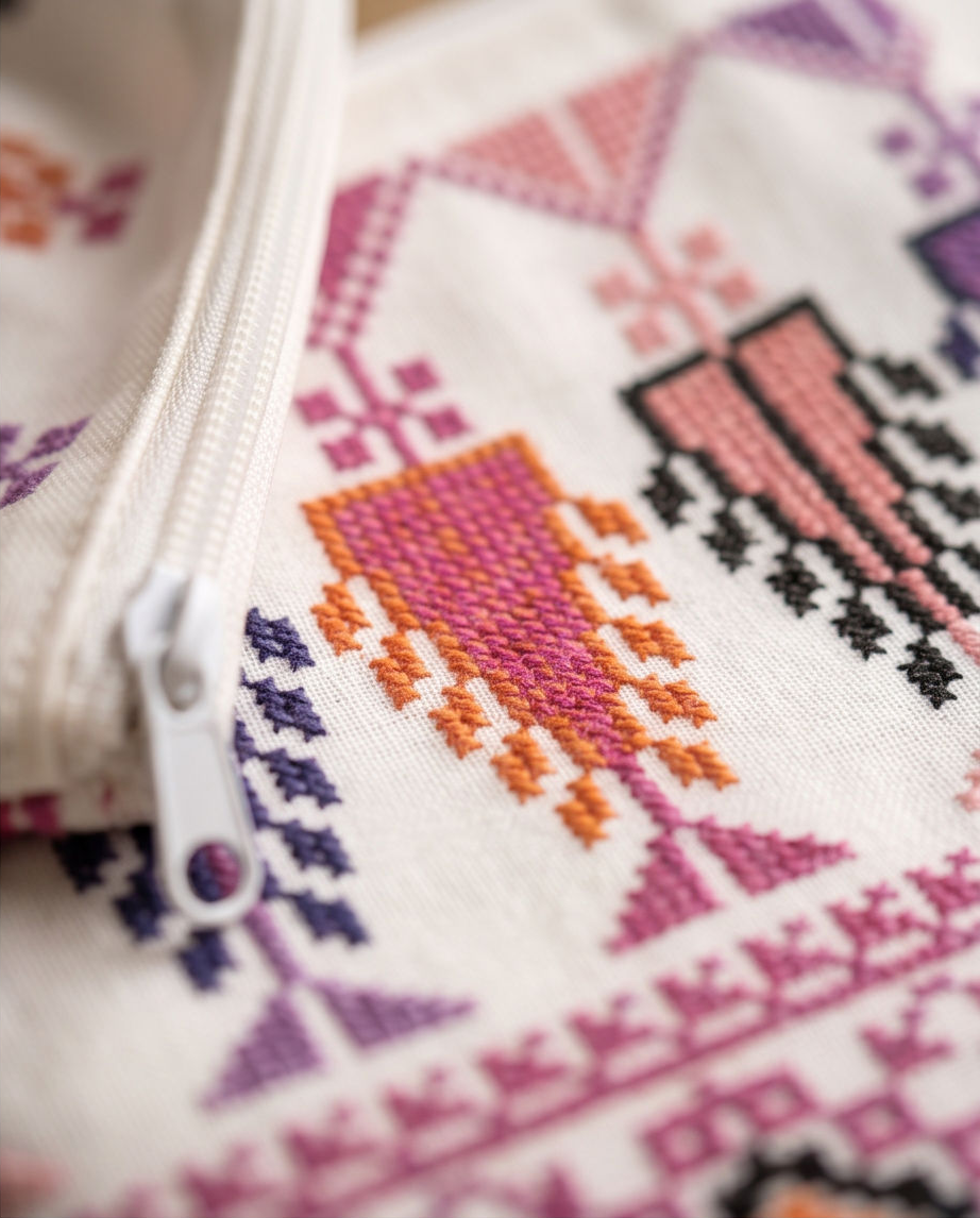 Embroidered Crossbody Pouch