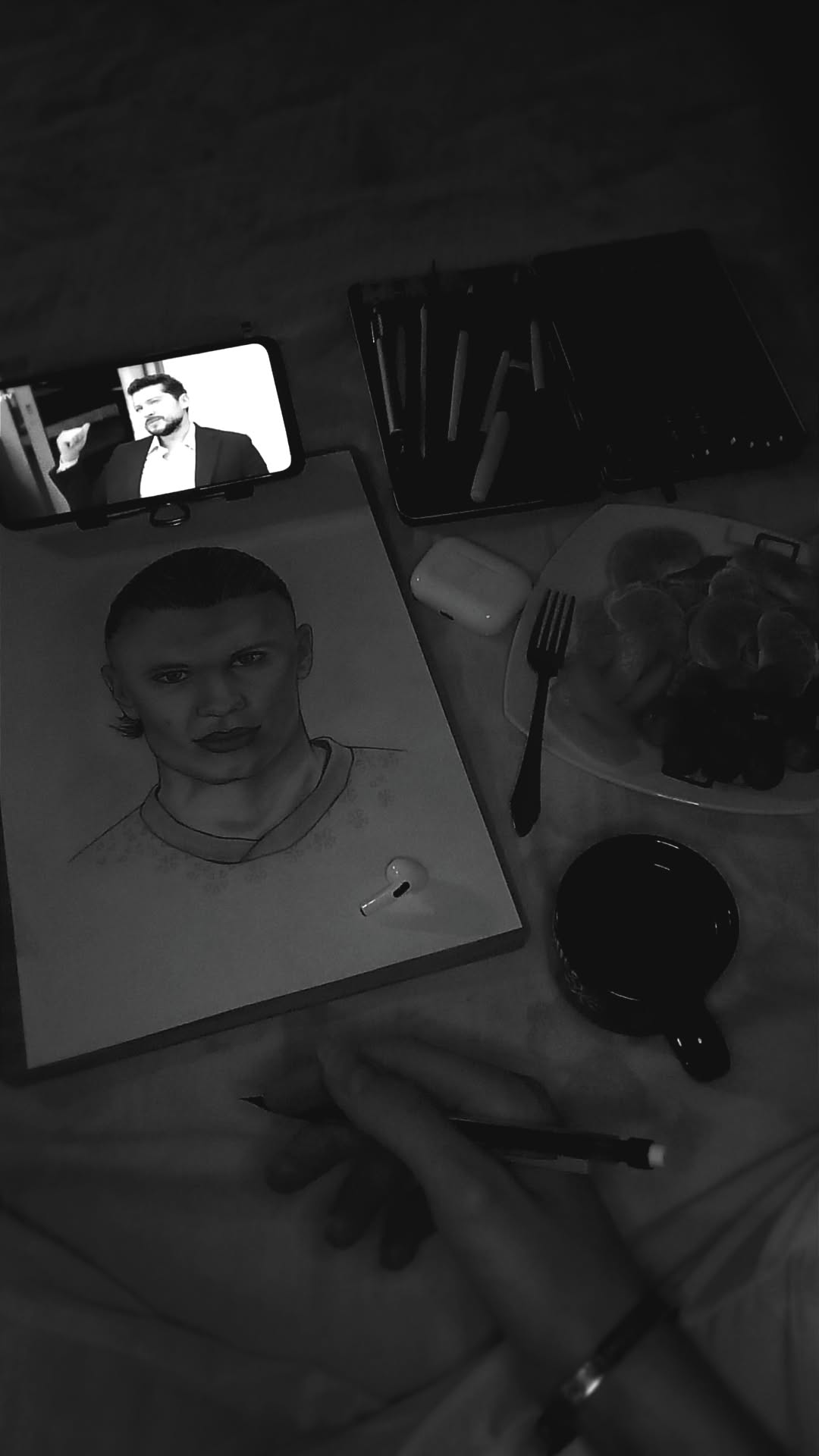 Custom portrait drawing with frame 2